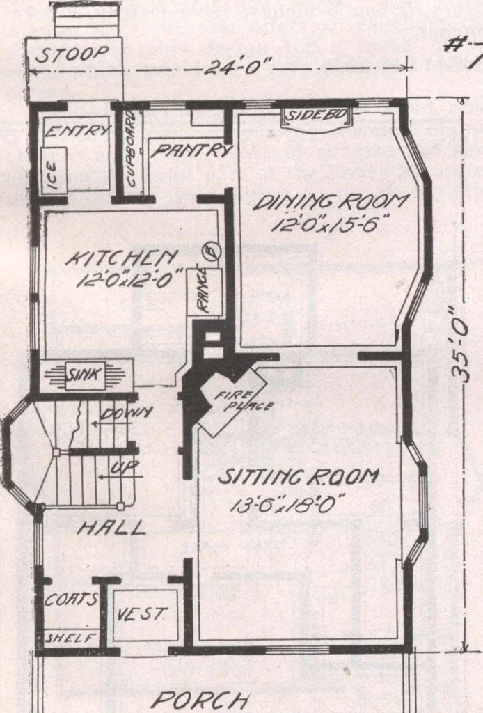 An illustration from Attractive homes, 1912, leaf 174