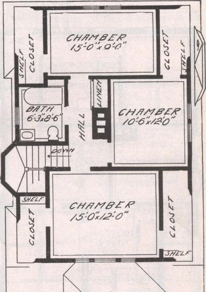 An illustration from Attractive homes, 1912, leaf 174