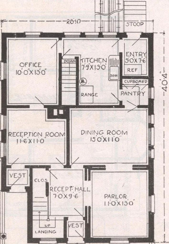 An illustration from Attractive homes, 1912, leaf 175