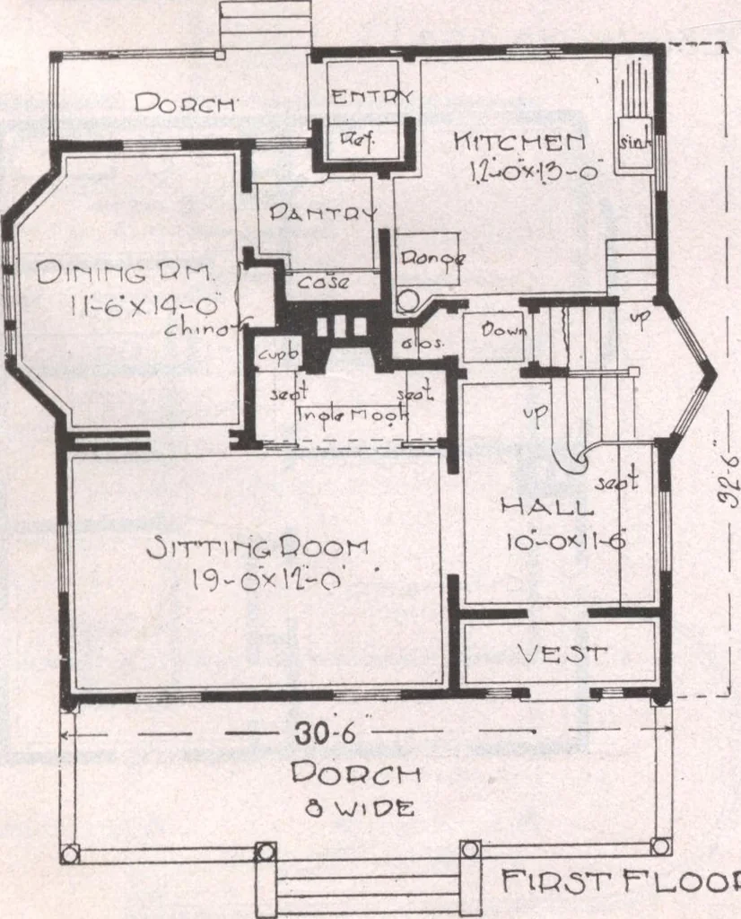An illustration from Attractive homes, 1912, leaf 176