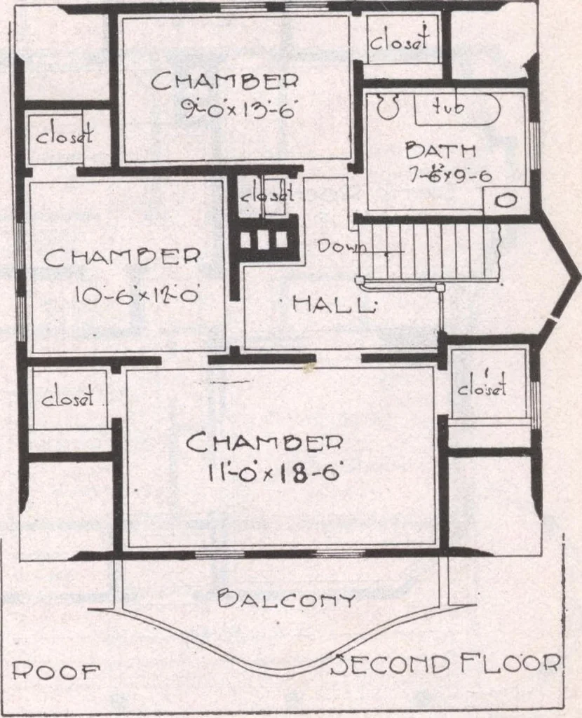 An illustration from Attractive homes, 1912, leaf 176