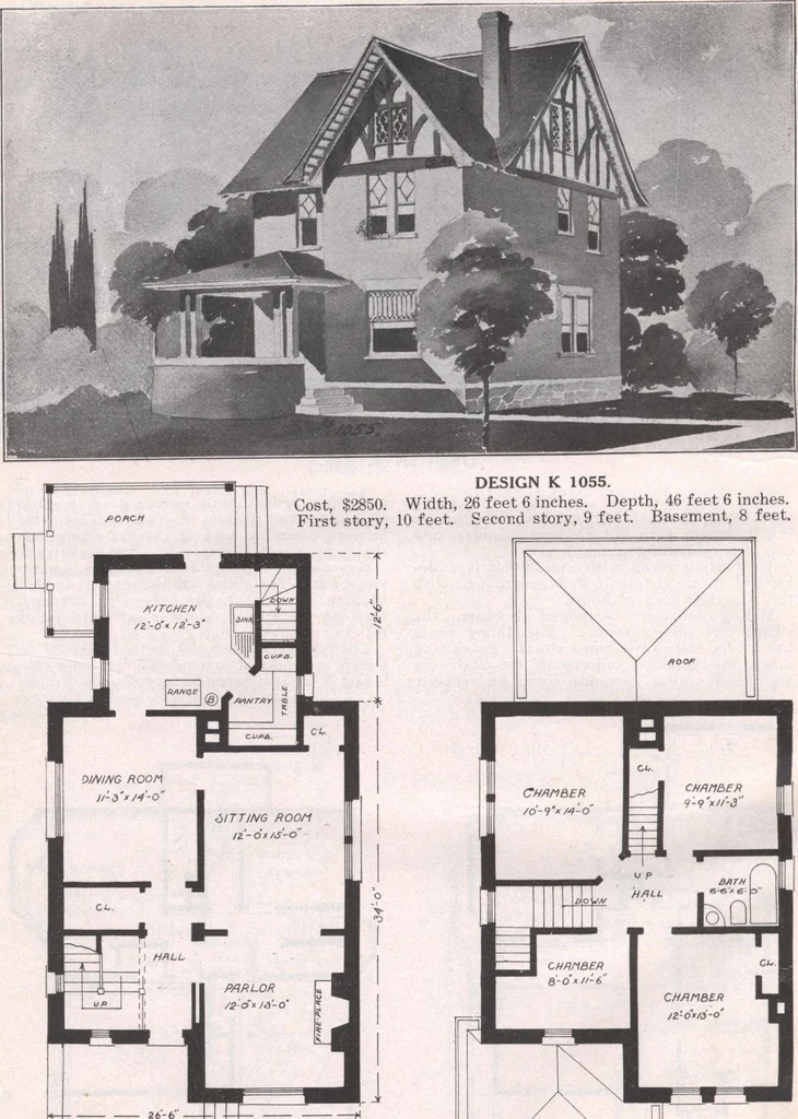 An illustration from Attractive homes, 1912, leaf 179