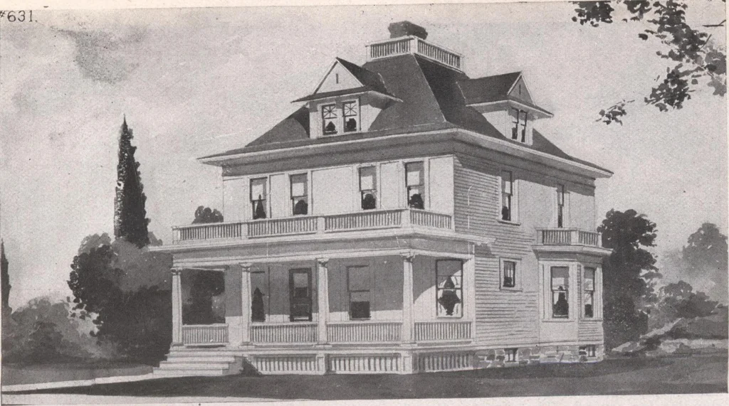 An illustration from Attractive homes, 1912, leaf 180