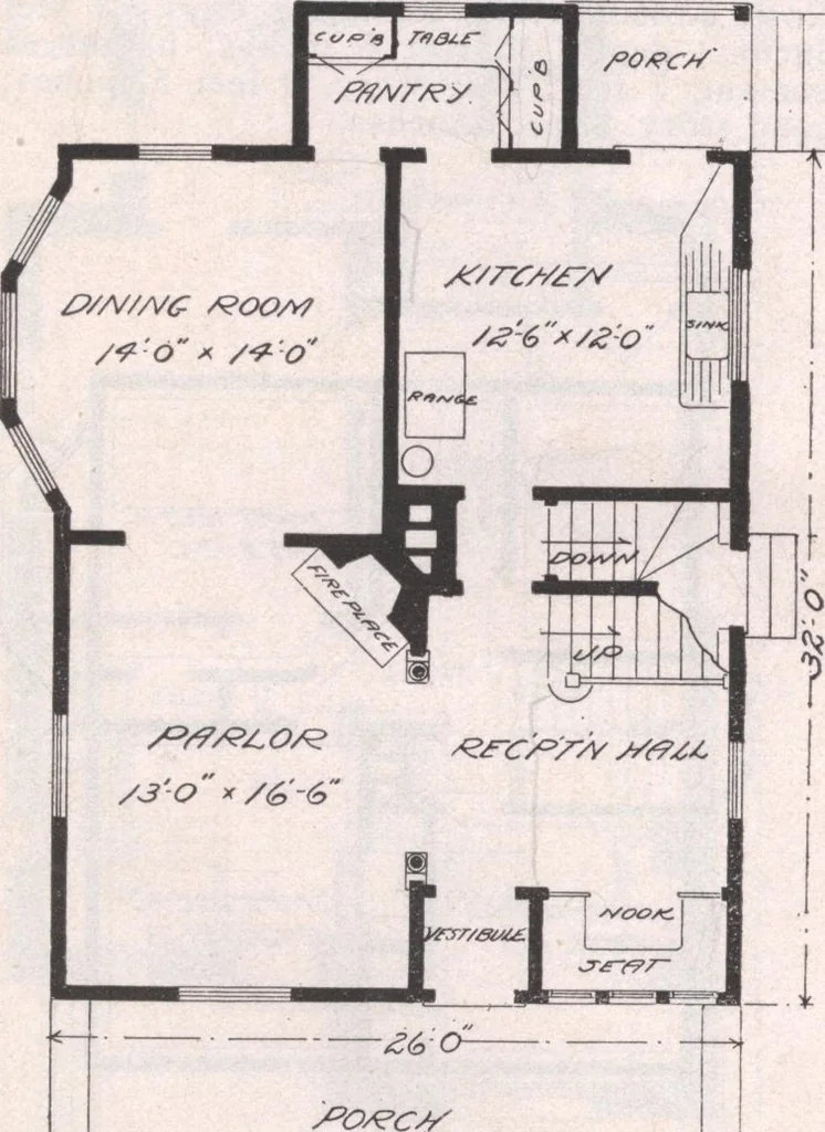 An illustration from Attractive homes, 1912, leaf 181