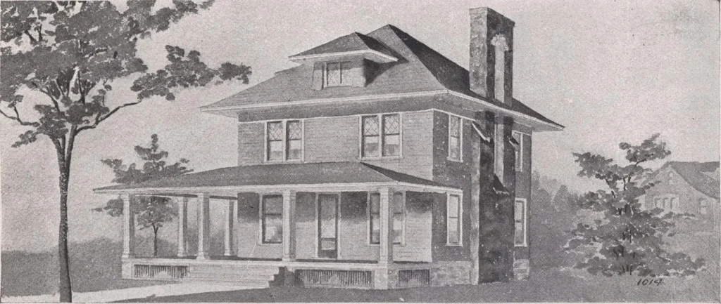 An illustration from Attractive homes, 1912, leaf 182