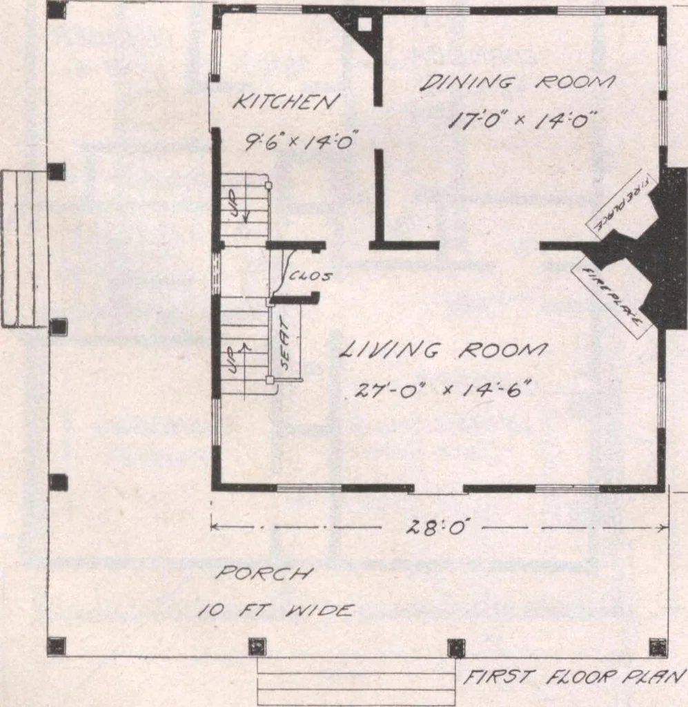 An illustration from Attractive homes, 1912, leaf 182