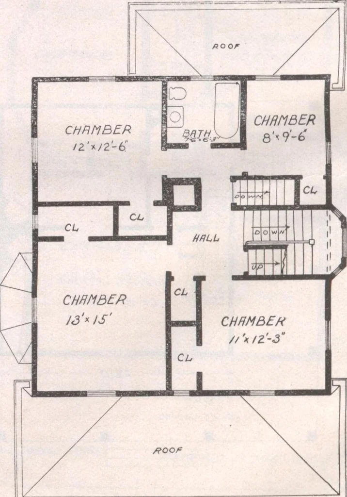 An illustration from Attractive homes, 1912, leaf 183