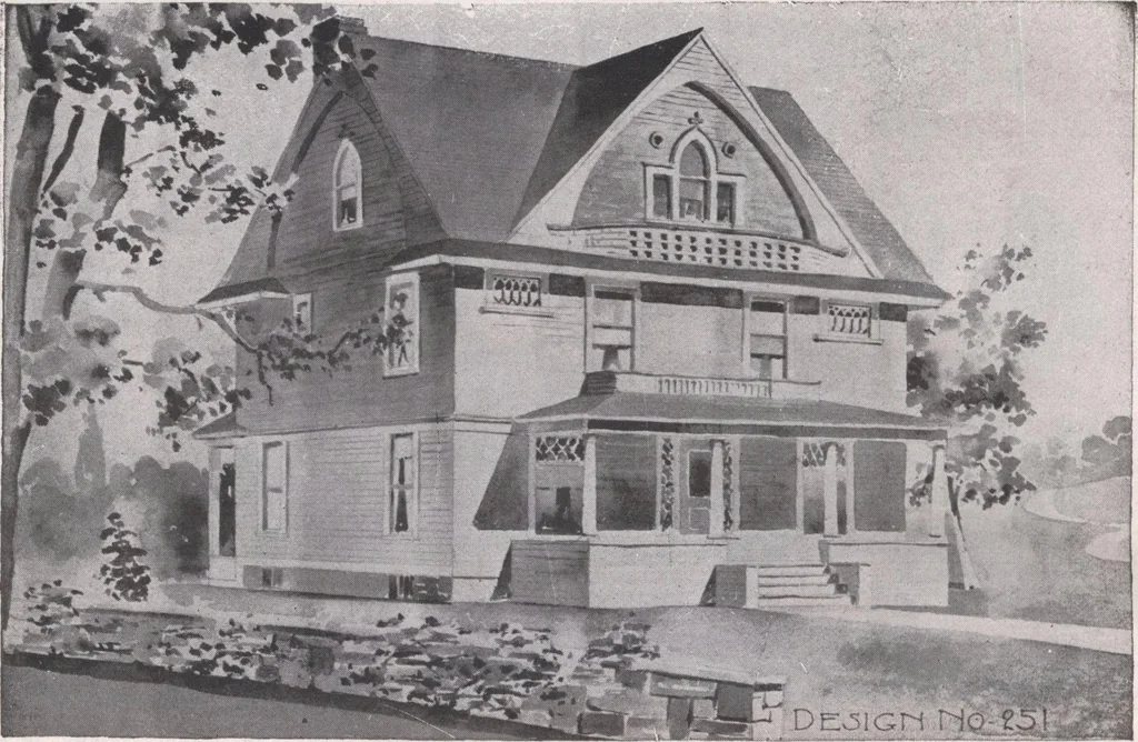 An illustration from Attractive homes, 1912, leaf 185