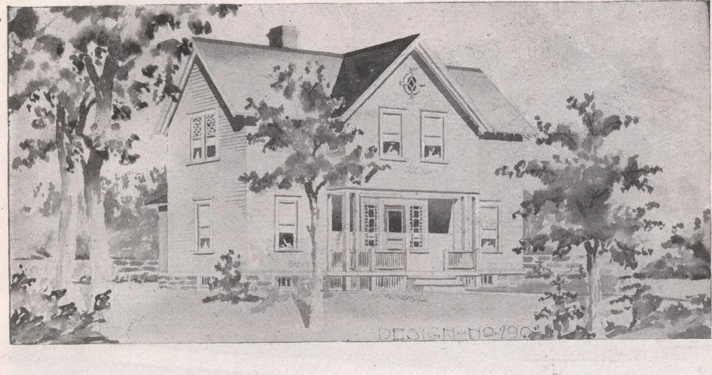 An illustration from Attractive homes, 1912, leaf 186