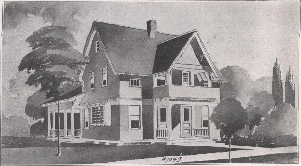 An illustration from Attractive homes, 1912, leaf 187