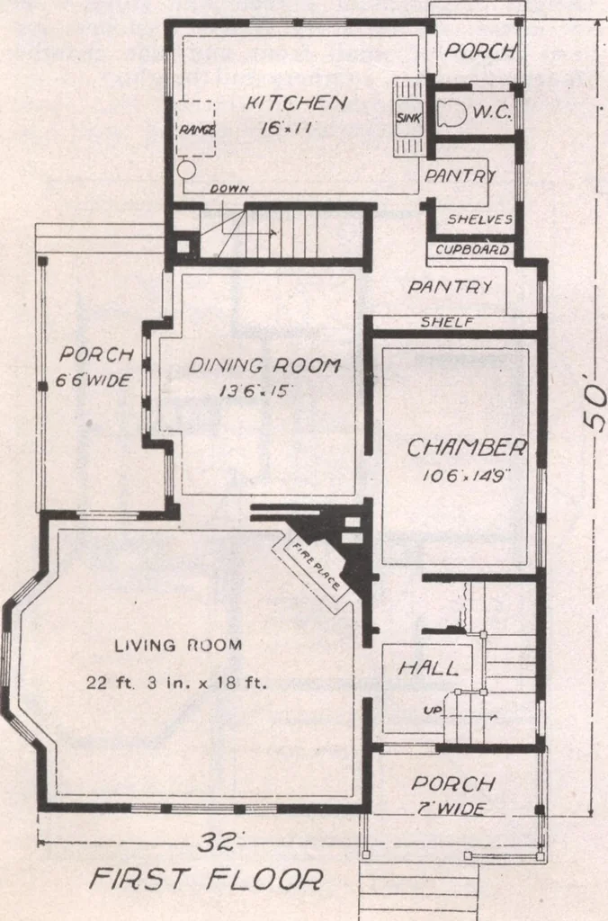 An illustration from Attractive homes, 1912, leaf 190