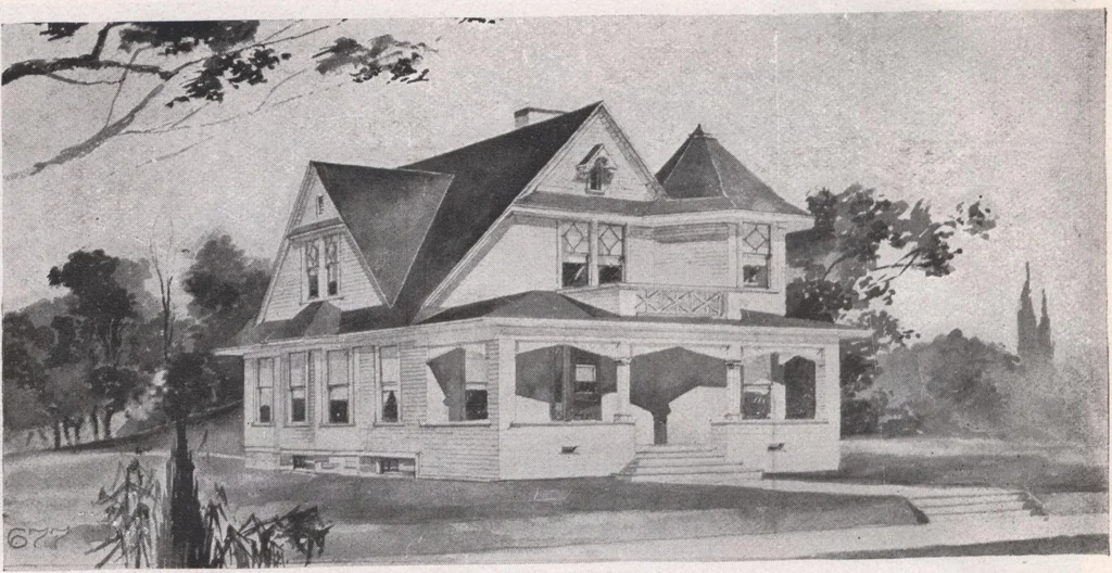 An illustration from Attractive homes, 1912, leaf 191