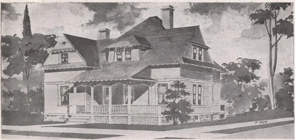 An illustration from Attractive homes, 1912, leaf 192