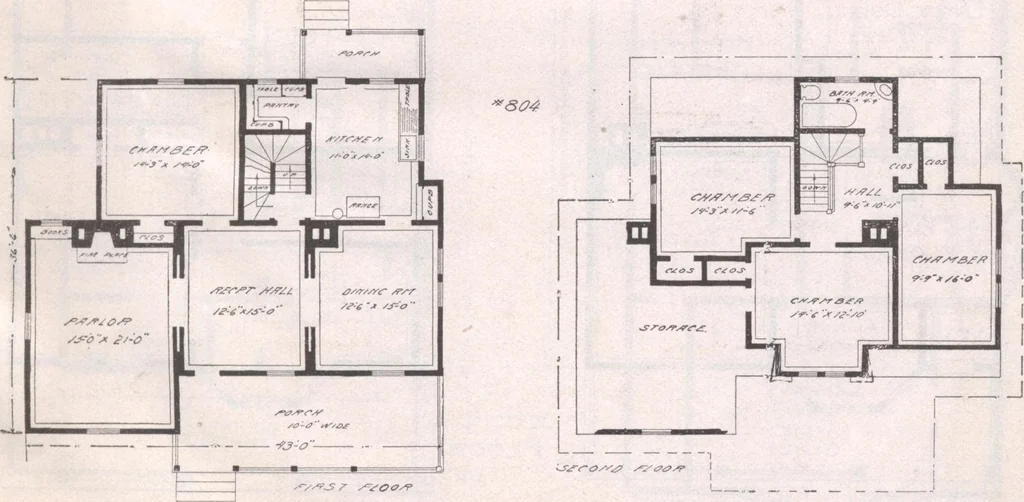 An illustration from Attractive homes, 1912, leaf 192