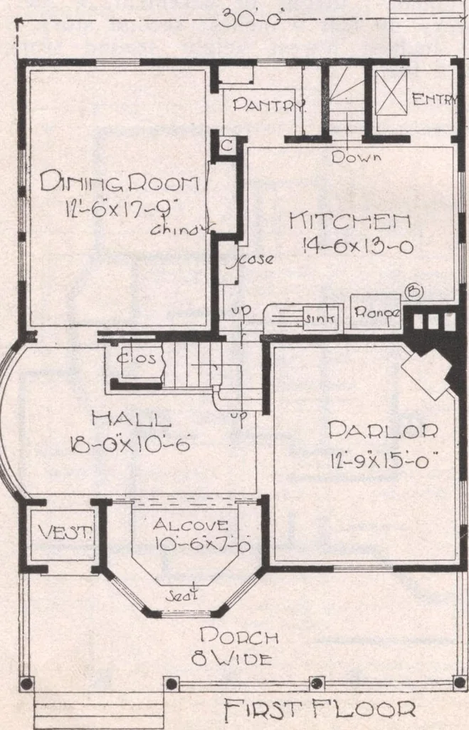An illustration from Attractive homes, 1912, leaf 193