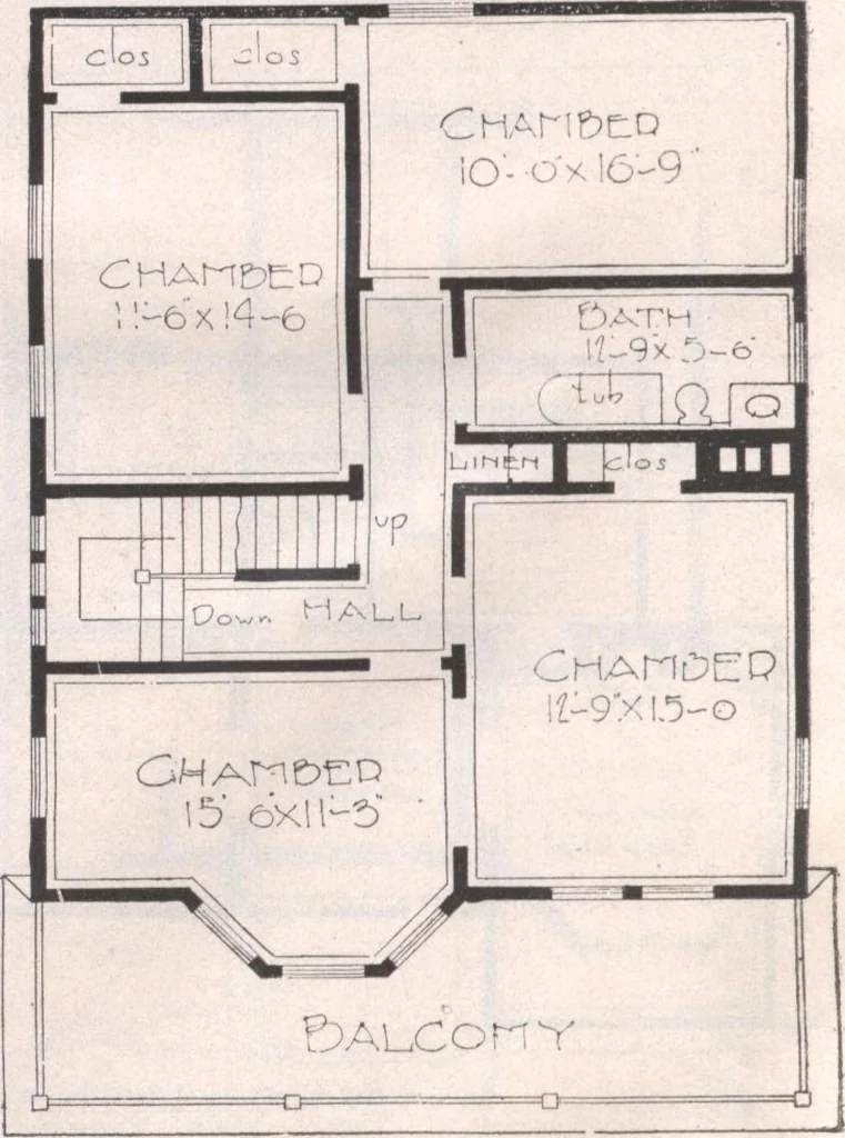 An illustration from Attractive homes, 1912, leaf 193