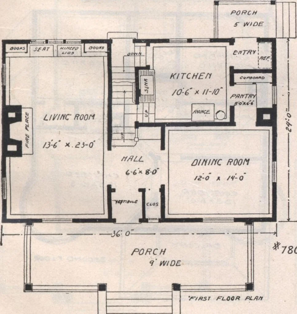 An illustration from Attractive homes, 1912, leaf 20