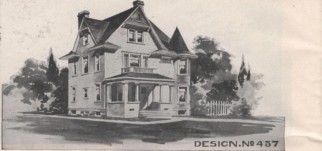 An illustration from Attractive homes, 1912, leaf 21
