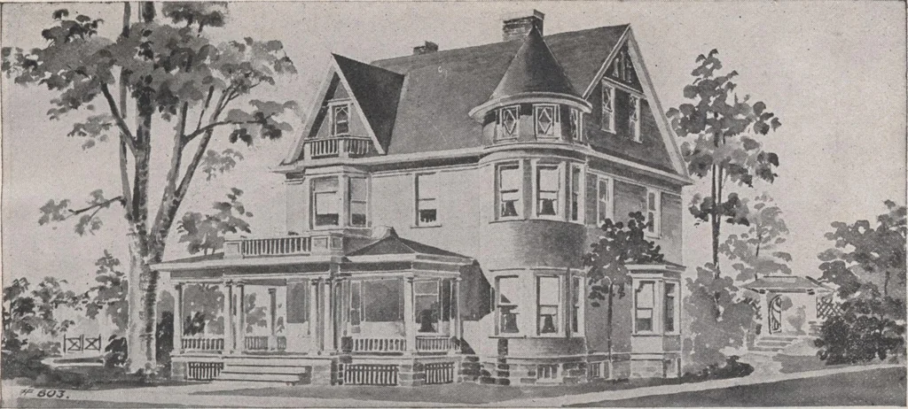 An illustration from Attractive homes, 1912, leaf 22
