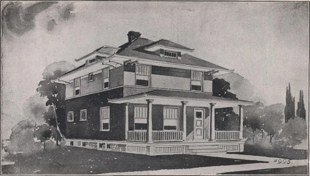 An illustration from Attractive homes, 1912, leaf 23