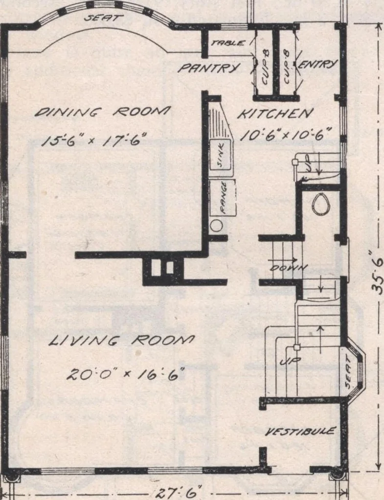 An illustration from Attractive homes, 1912, leaf 23