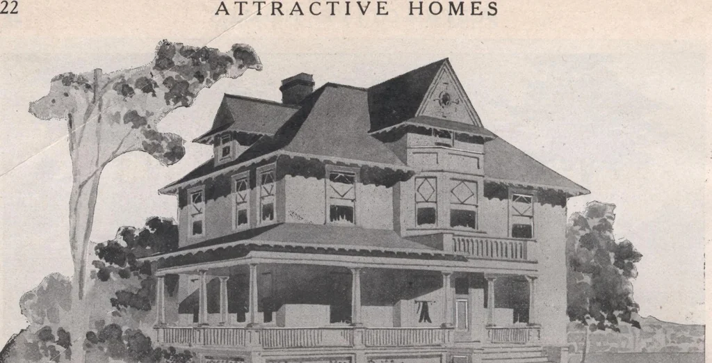 An illustration from Attractive homes, 1912, leaf 25