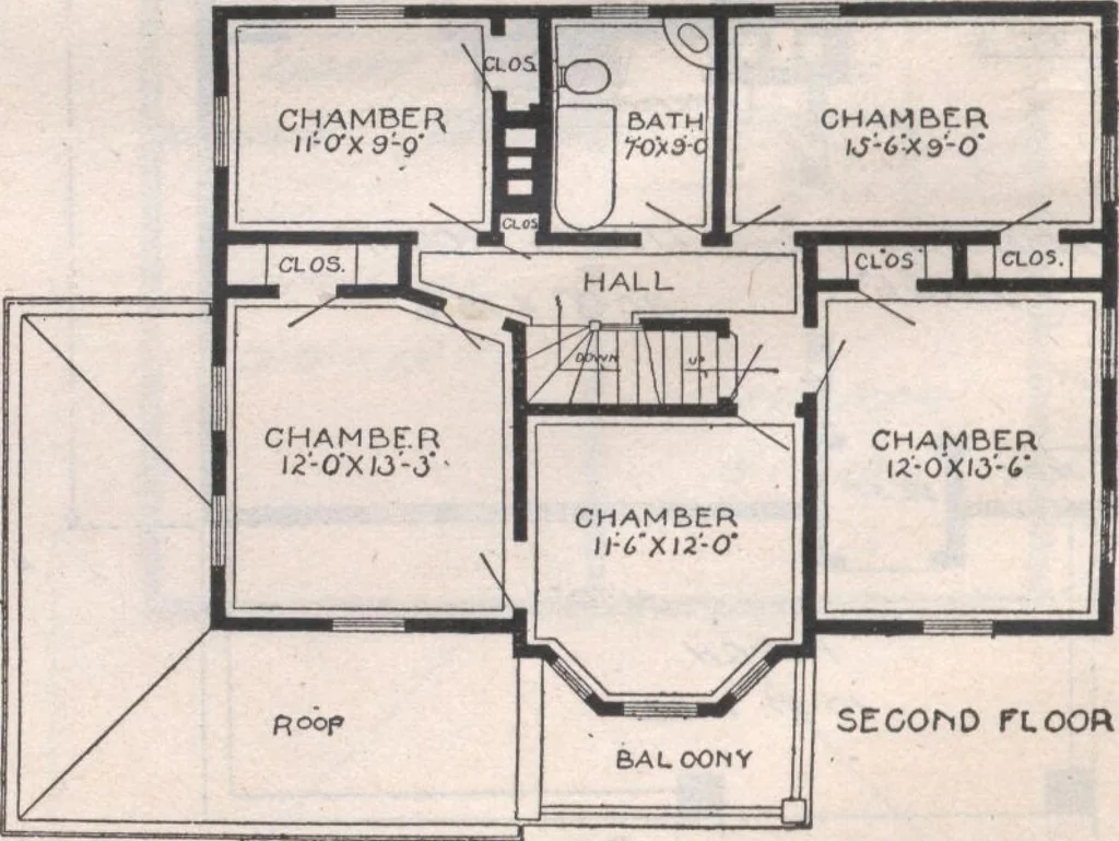 An illustration from Attractive homes, 1912, leaf 25
