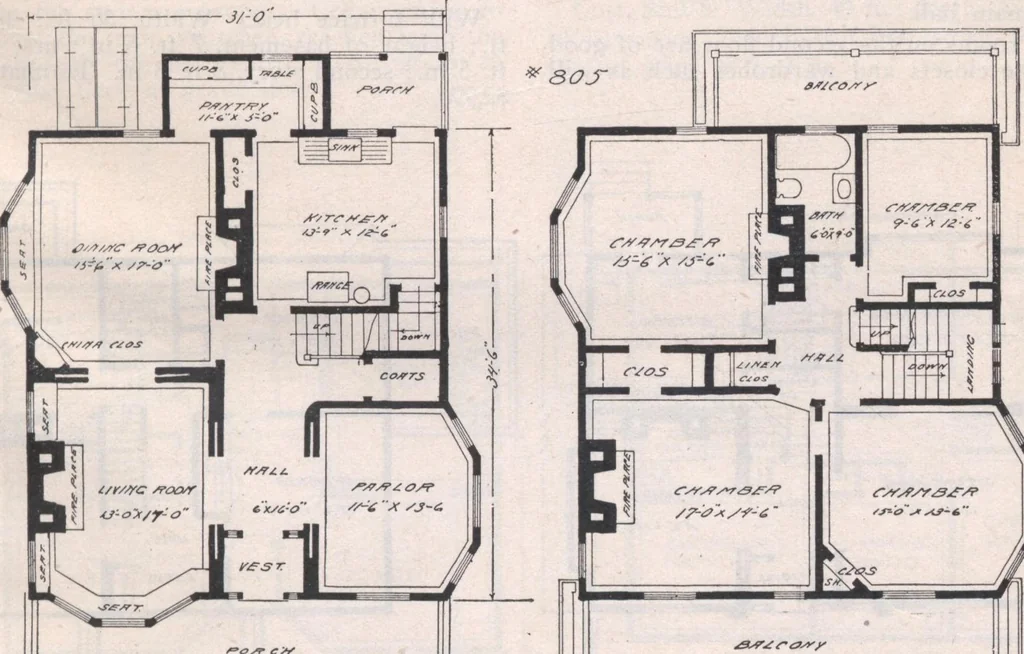 An illustration from Attractive homes, 1912, leaf 30