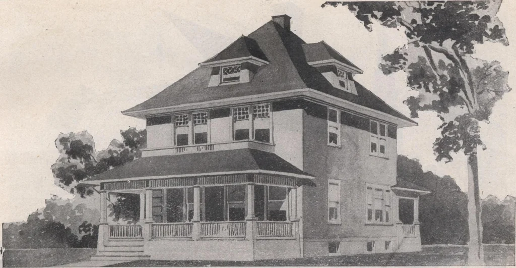 An illustration from Attractive homes, 1912, leaf 34