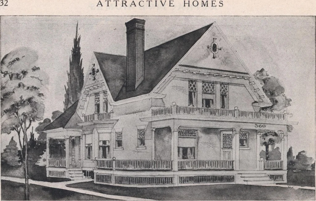 An illustration from Attractive homes, 1912, leaf 35
