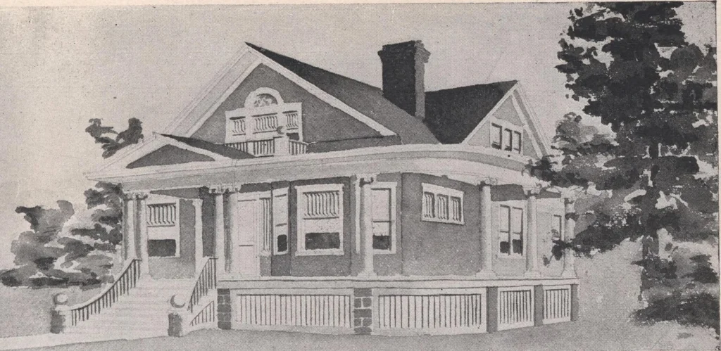 An illustration from Attractive homes, 1912, leaf 36