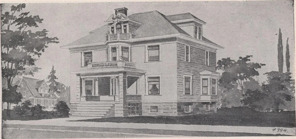 An illustration from Attractive homes, 1912, leaf 42