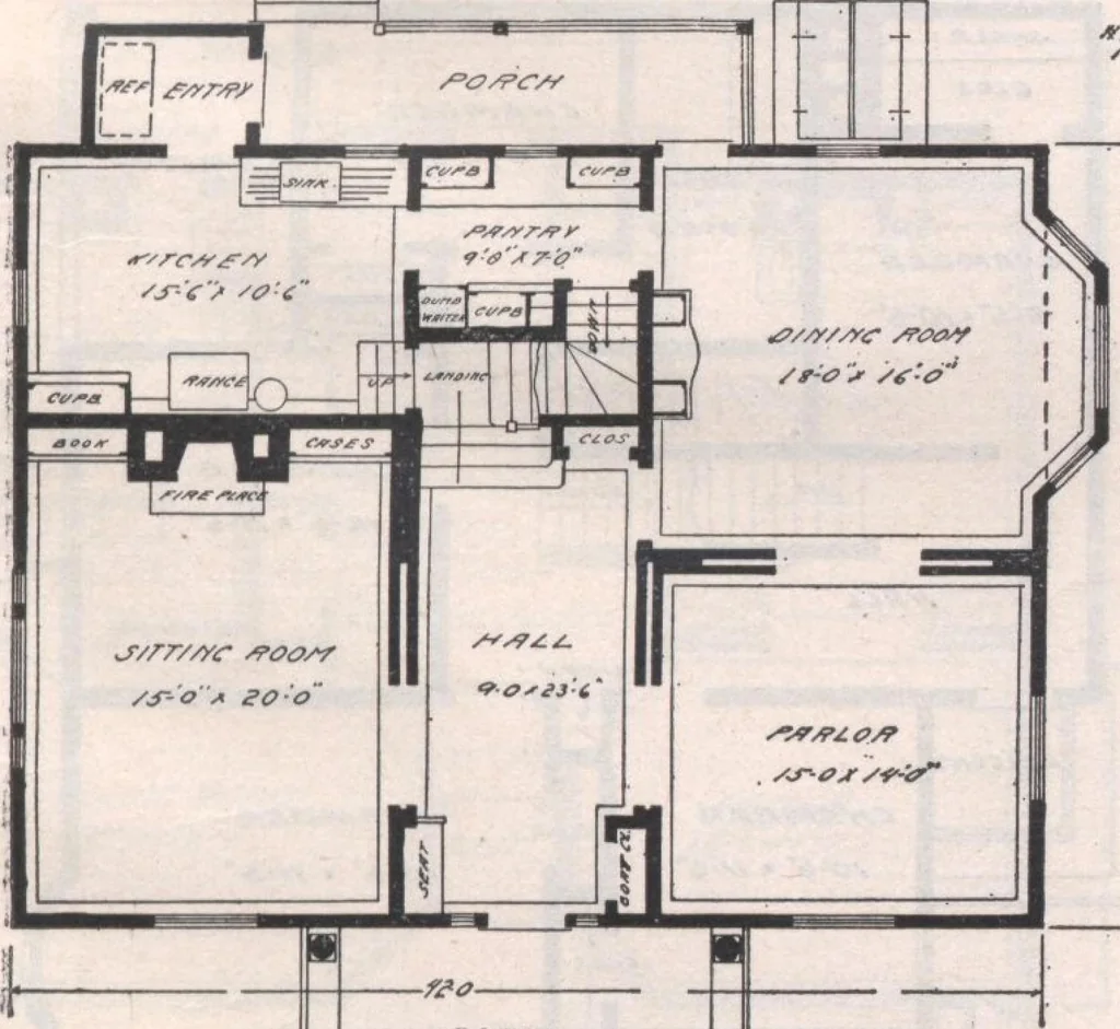 An illustration from Attractive homes, 1912, leaf 42