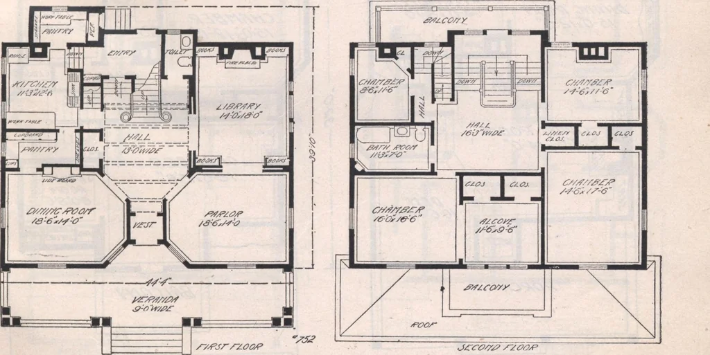 An illustration from Attractive homes, 1912, leaf 44