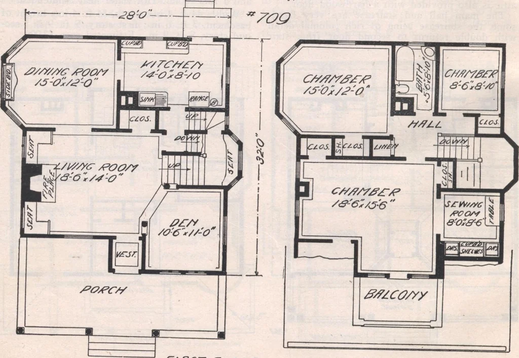 An illustration from Attractive homes, 1912, leaf 45