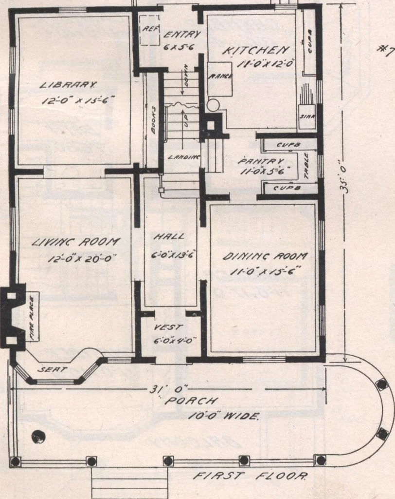 An illustration from Attractive homes, 1912, leaf 48