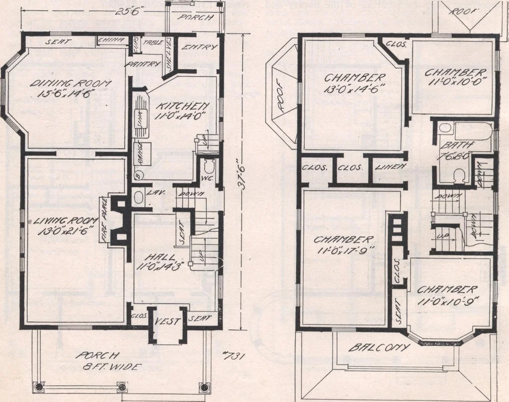 An illustration from Attractive homes, 1912, leaf 49