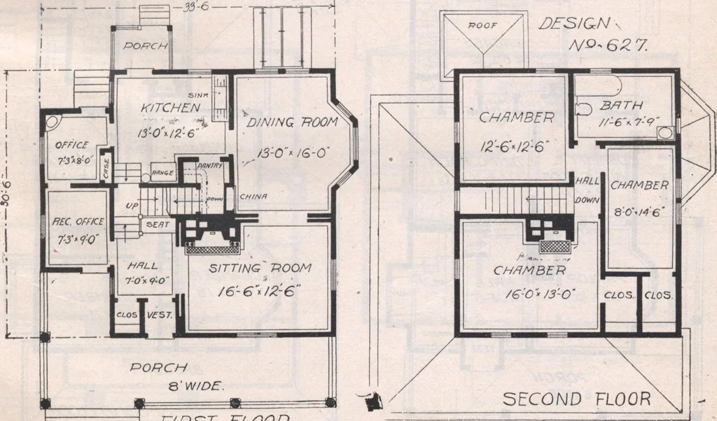 An illustration from Attractive homes, 1912, leaf 52