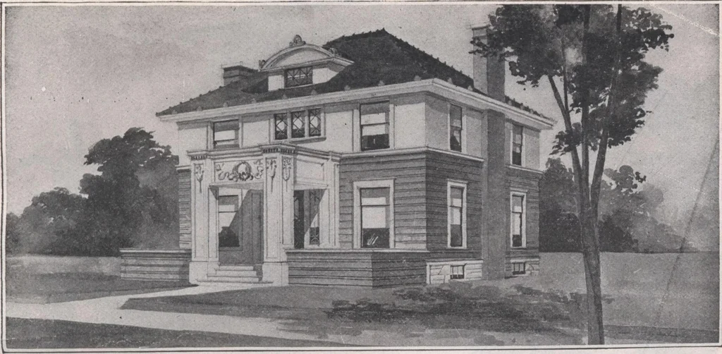 An illustration from Attractive homes, 1912, leaf 54