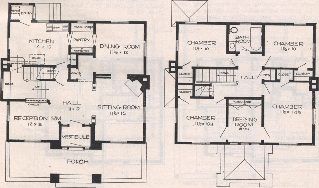 An illustration from Attractive homes, 1912, leaf 54