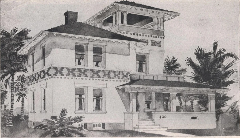 An illustration from Attractive homes, 1912, leaf 55