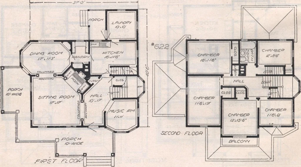 An illustration from Attractive homes, 1912, leaf 57
