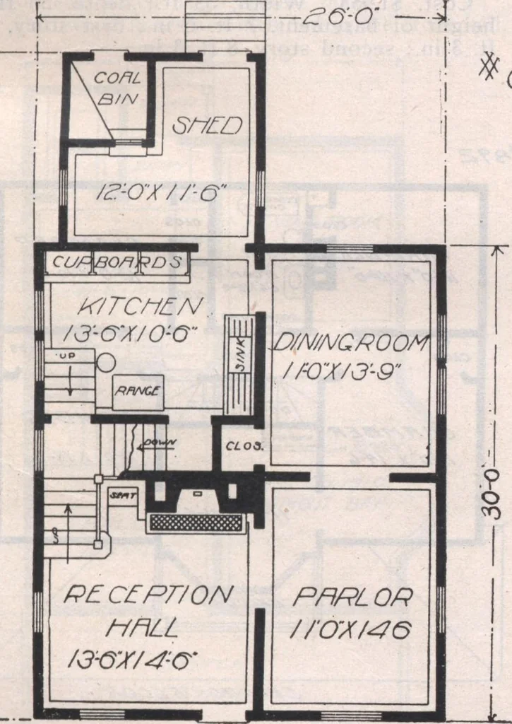 An illustration from Attractive homes, 1912, leaf 58