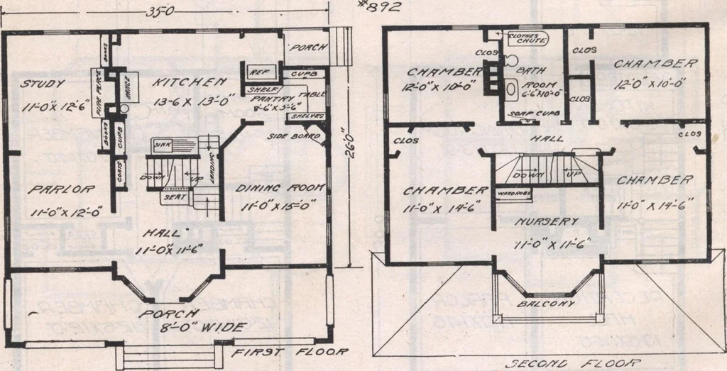 An illustration from Attractive homes, 1912, leaf 59