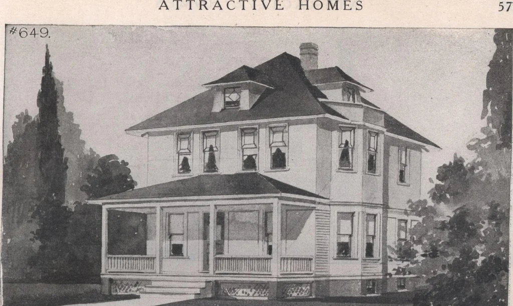 An illustration from Attractive homes, 1912, leaf 60