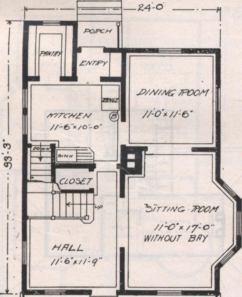 An illustration from Attractive homes, 1912, leaf 60