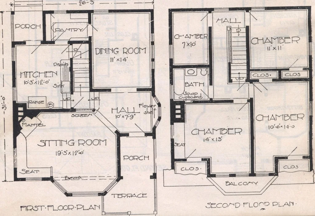 An illustration from Attractive homes, 1912, leaf 63