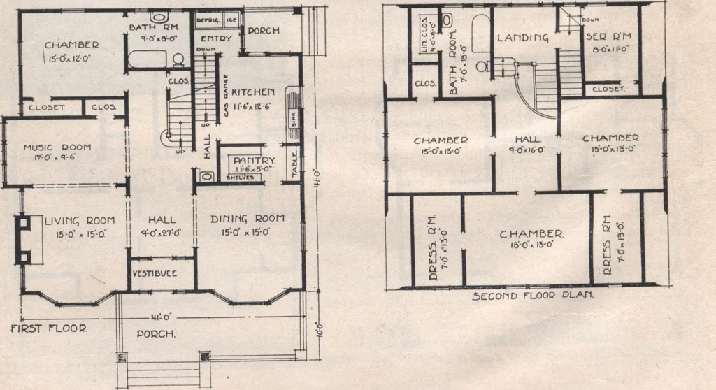 An illustration from Attractive homes, 1912, leaf 7