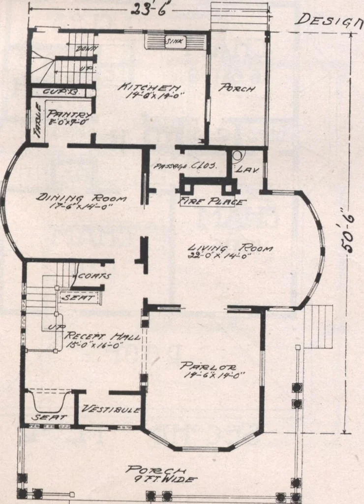 An illustration from Attractive homes, 1912, leaf 70