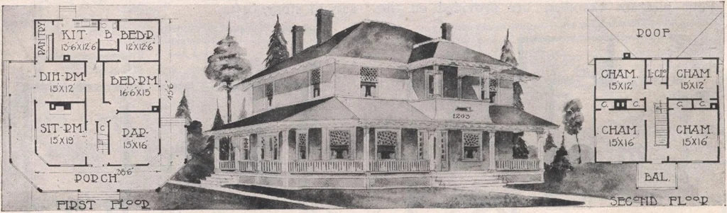 An illustration from Attractive homes, 1912, leaf 73
